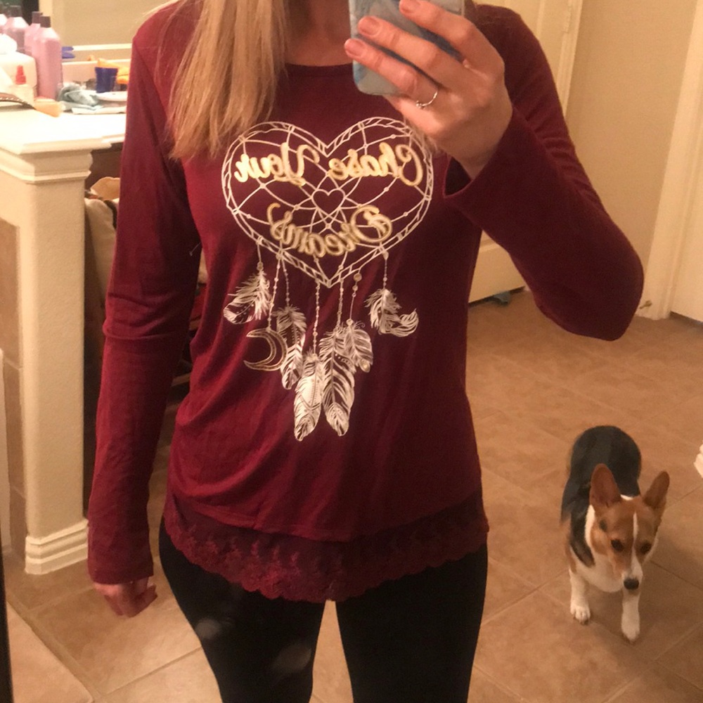 “ Chase your dreams” long sleeve shirt